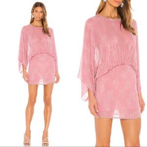 NBD Revolve Soliana Embellished Mini Dress Pink